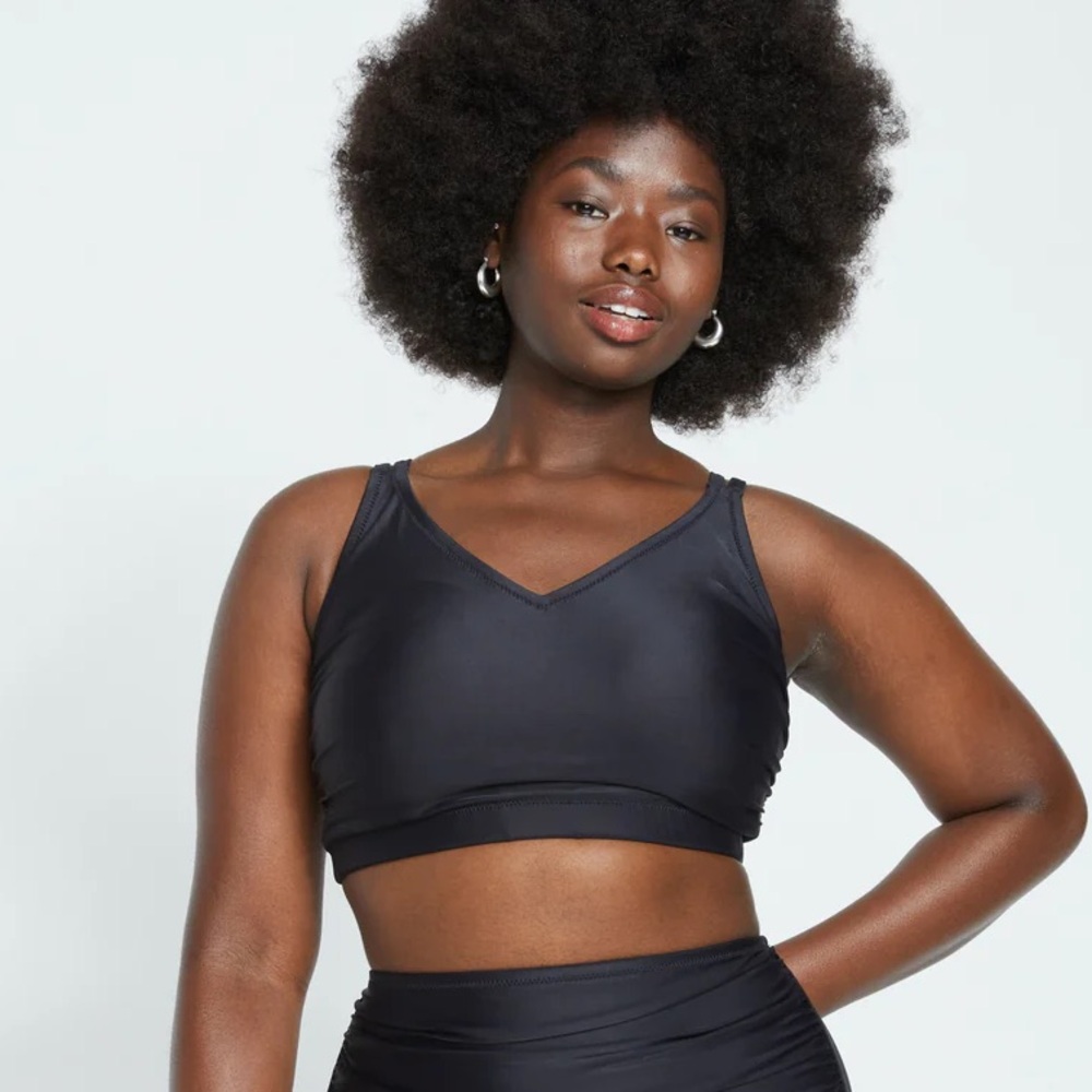 NWT Sport Bikini Swim Top Black (Universal Standard size S_14-16)